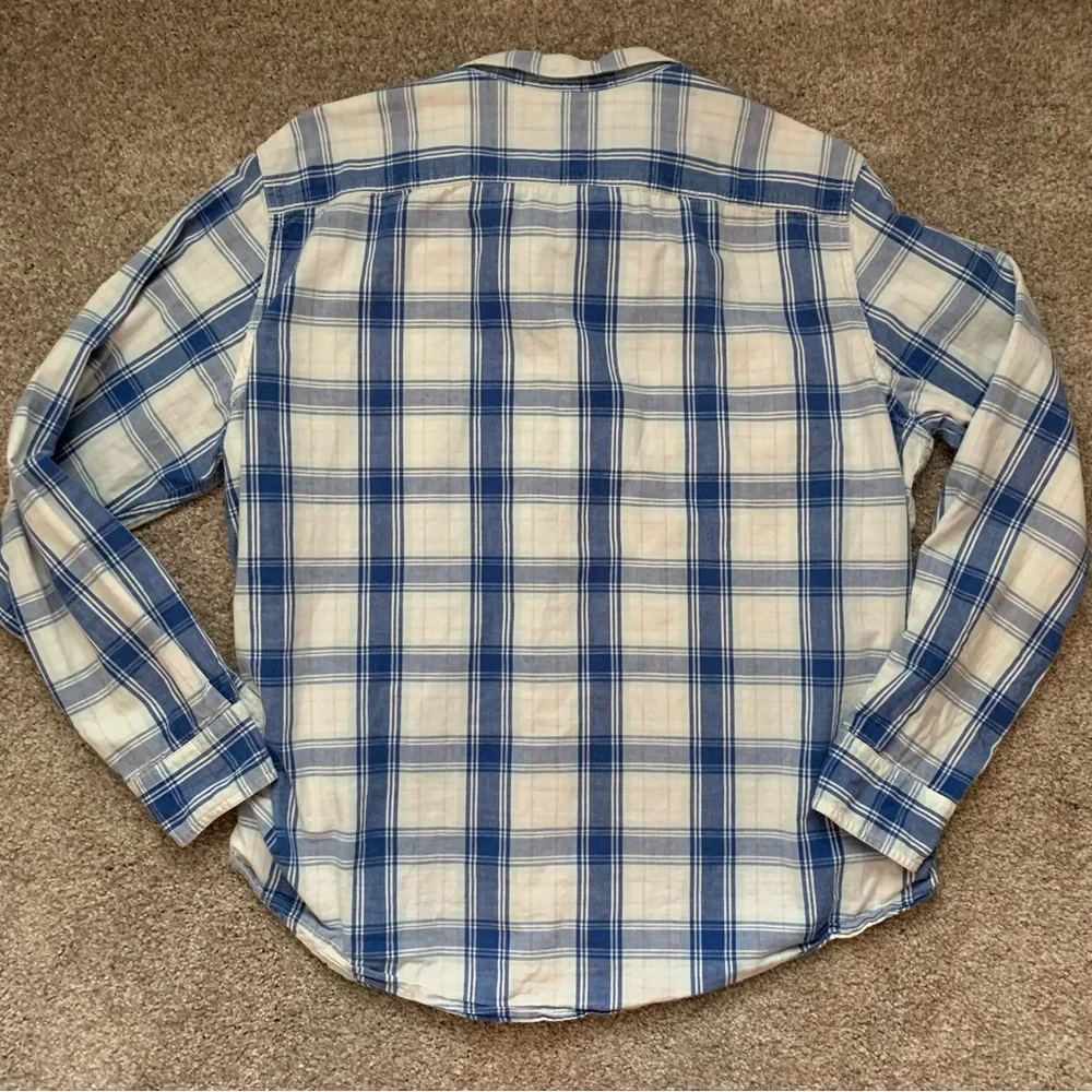 Levi’s Men's Classic 1 Pocket Standard-Fit Long Sleeve Shirt Plaid Hemp Size XL
